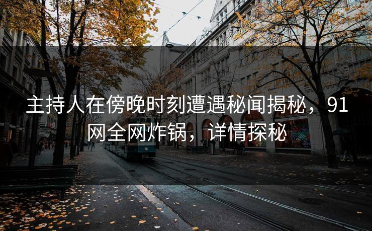主持人在傍晚时刻遭遇秘闻揭秘，91网全网炸锅，详情探秘