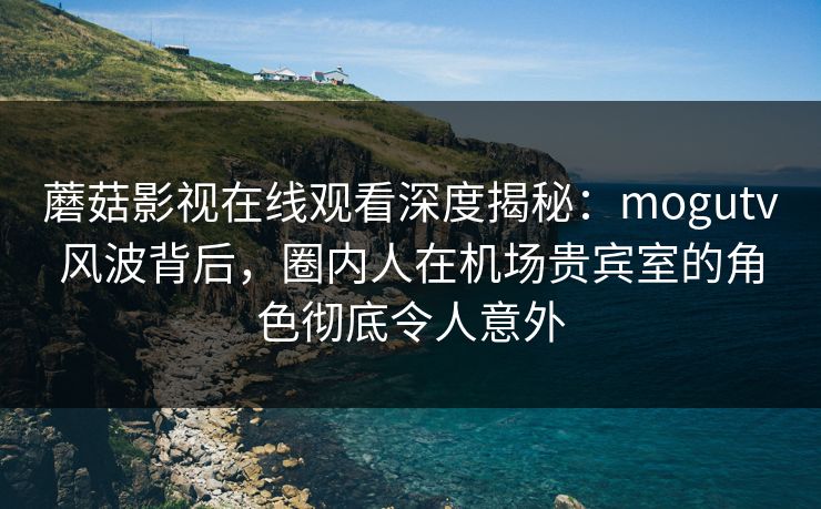 蘑菇影视在线观看深度揭秘：mogutv风波背后，圈内人在机场贵宾室的角色彻底令人意外